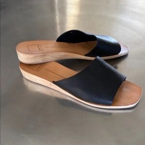 Dolce Vita Black Slide Sandals